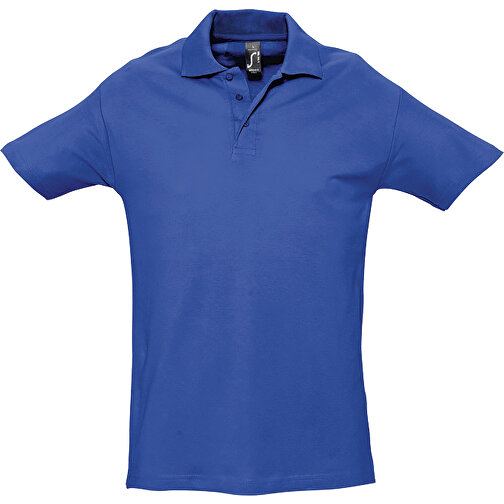Polo Shirt - Spring Ii , Sol´s, royal blue, Baumwolle, L, 74,00cm x 56,00cm (Länge x Breite), Bild 1