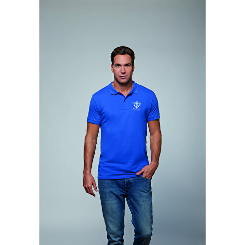 Polo Shirt - Perfect Men , Sol´s, royal blue, Baumwolle, XXL, 79,00cm x 61,00cm (Länge x Breite), Bild 4