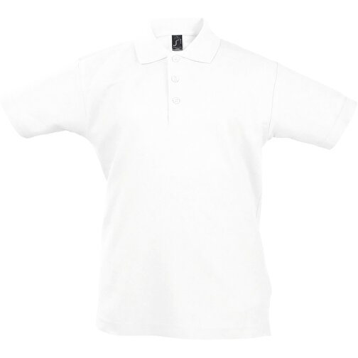 Polo Shirt - Summer Ii Kids , Sol´s, weiss, Baumwolle, XXL, 118,00cm x 128,00cm (Länge x Breite), Bild 1