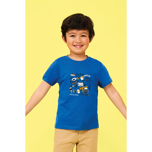 T-Shirt - Regent Kids , Sol´s, royal blue, Baumwolle, L, 96,00cm x 104,00cm (Länge x Breite), Bild 4