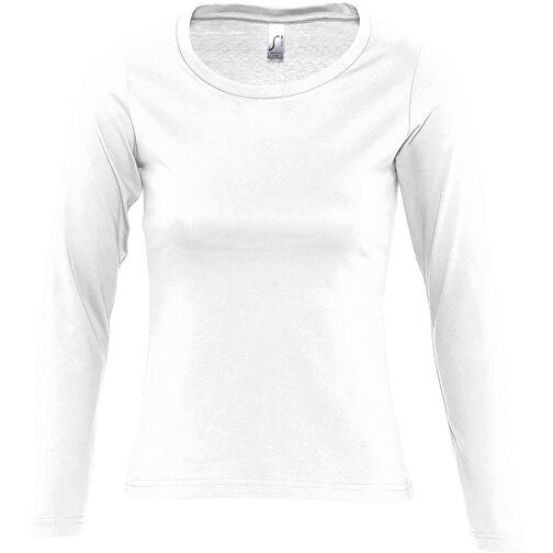 T-Shirt - Majestic , Sol´s, weiss, Baumwolle, S, 60,00cm x 40,00cm (Länge x Breite), Bild 1