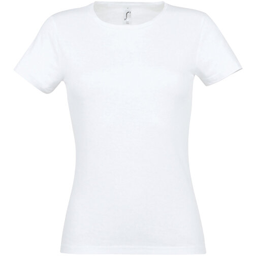 T-Shirt - Miss , Sol´s, weiss, Baumwolle, L, 62,00cm x 46,00cm (Länge x Breite), Bild 1