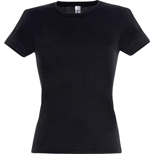 T-Shirt - Miss , Sol´s, tiefschwarz, Baumwolle, M, 60,00cm x 43,00cm (Länge x Breite), Bild 1