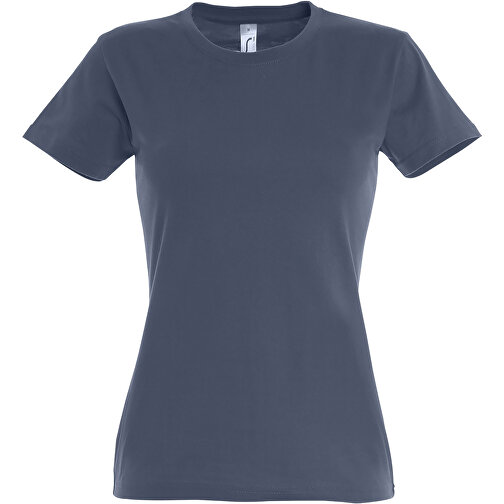 T-Shirt - Imperial Women , Sol´s, jeans-blau, Baumwolle, S, 61,00cm x 41,00cm (Länge x Breite), Bild 1