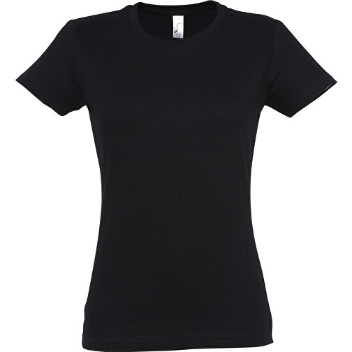 T-Shirt - Imperial Women , Sol´s, tiefschwarz, Baumwolle, XL, 67,00cm x 50,00cm (Länge x Breite), Bild 1