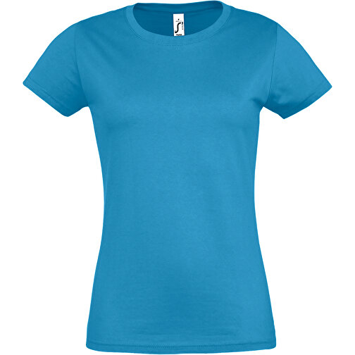 T-Shirt - Imperial Women , Sol´s, aqua, Baumwolle, XL, 67,00cm x 50,00cm (Länge x Breite), Bild 1