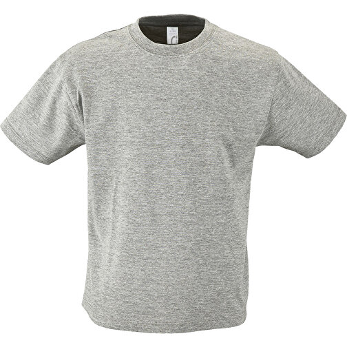 T-Shirt - Regent Kids , Sol´s, graue melange, Baumwolle, M, 86,00cm x 94,00cm (Länge x Breite), Bild 1