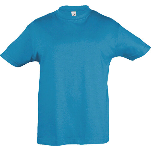 T-Shirt - Regent Kids , Sol´s, aqua, Baumwolle, XL, 106,00cm x 116,00cm (Länge x Breite), Bild 1