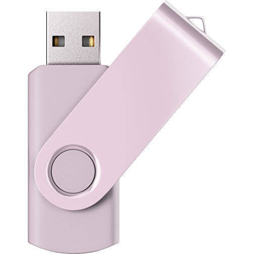 USB-Stick SWING Color 2.0 64 GB , Promo Effects MB , zartrosa MB , 65 GB , Kunststoff/ Aluminium MB , 5,70cm x 1,00cm x 1,90cm (Länge x Höhe x Breite), Bild 1