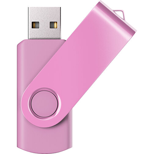 USB-Stick SWING Color 2.0 4 GB , Promo Effects MB , rosa MB , 4 GB , Kunststoff/ Aluminium MB , 5,70cm x 1,00cm x 1,90cm (Länge x Höhe x Breite), Bild 1