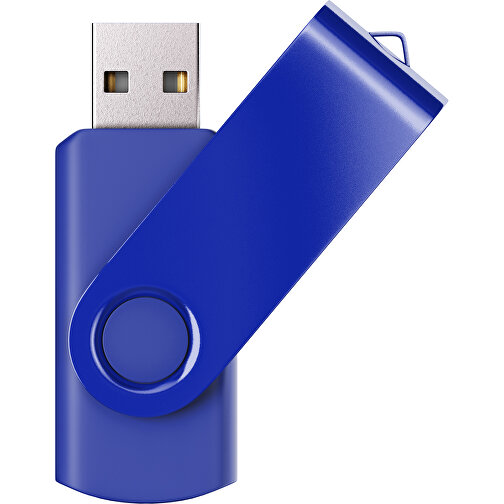 USB-Stick SWING Color 2.0 16 GB , Promo Effects MB , blau MB , 16 GB , Kunststoff/ Aluminium MB , 5,70cm x 1,00cm x 1,90cm (Länge x Höhe x Breite), Bild 1