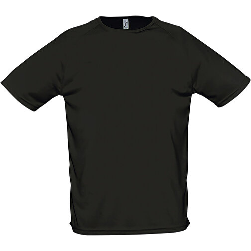 T-Shirt - Sporty , Sol´s, schwarz, Polyester, XXL, 78,00cm x 62,00cm (Länge x Breite), Bild 1