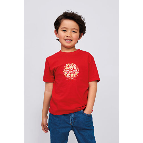 T-Shirt - Imperial Kids , Sol´s, mittel-rosa, Baumwolle, XL, 106,00cm x 116,00cm (Länge x Breite), Bild 4