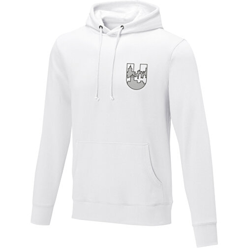 Charon Herren Kapuzenpullover , weiss, Strick 50% Baumwolle, 50% Polyester, 240 g/m2, 3XL, , Bild 2