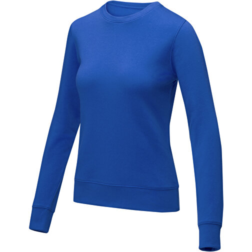 Zenon Damenpullover Mit Rundhalsausschnitt , blau, Strick 50% Baumwolle, 50% Polyester, 240 g/m2, XXL, , Bild 1
