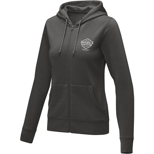 Sudadera con capucha y cremallera completa para mujer 'Theron', Imagen 2