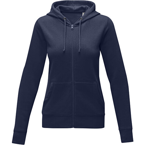 Theron Damen Kapuzenpullover Mit Reissverschluss , navy, Strick 50% Baumwolle, 50% Polyester, 240 g/m2, S, , Bild 2