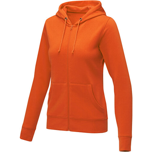 Theron Damen Kapuzenpullover Mit Reißverschluss , orange, Strick 50% Baumwolle, 50% Polyester, 240 g/m2, XL, , Bild 1