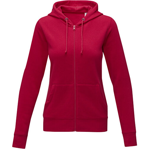 Theron Damen Kapuzenpullover Mit Reissverschluss , rot, Strick 50% Baumwolle, 50% Polyester, 240 g/m2, L, , Bild 3