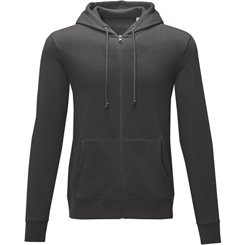 Theron Herren Kapuzenpullover Mit Reissverschluss , storm grey, Strick 50% Baumwolle, 50% Polyester, 240 g/m2, L, , Bild 3