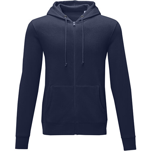 Theron Herren Kapuzenpullover Mit Reißverschluss , navy, Strick 50% Baumwolle, 50% Polyester, 240 g/m2, 3XL, , Bild 3