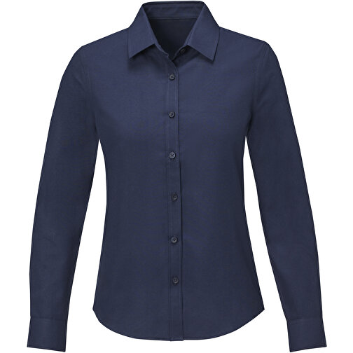 Pollux Damenbluse Mit Langen Ärmeln , navy, Oxford-Gewebe 55% Baumwolle, 45% Polyester, 130 g/m2, XL, , Bild 3