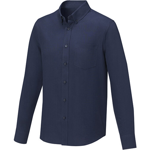 Pollux Herrenhemd Mit Langen Ärmeln , navy, Oxford-Gewebe 55% Baumwolle, 45% Polyester, 130 g/m2, XL, , Bild 1