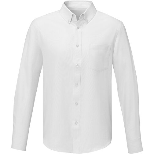 Pollux Herrenhemd Mit Langen Ärmeln , weiß, Oxford-Gewebe 55% Baumwolle, 45% Polyester, 130 g/m2, 4XL, , Bild 3