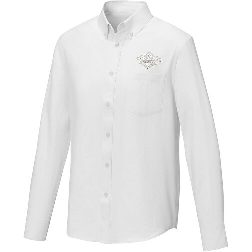 Pollux Herrenhemd Mit Langen Ärmeln , weiß, Oxford-Gewebe 55% Baumwolle, 45% Polyester, 130 g/m2, L, , Bild 2