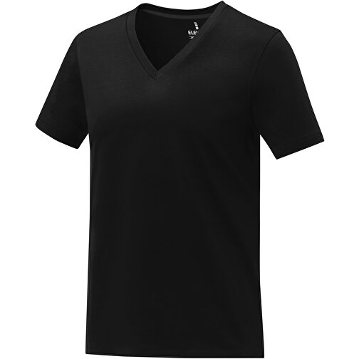 Somoto T-Shirt Mit V-Ausschnitt Für Damen , Green Concept, schwarz, Single jersey Strick 100% Baumwolle, 160 g/m2, M, , Bild 1