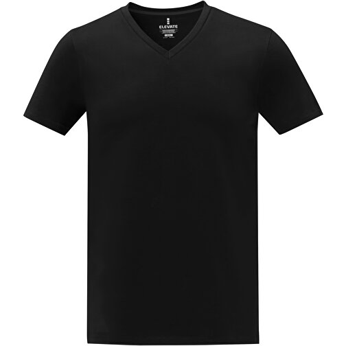 Somoto T-Shirt Mit V-Ausschnitt Für Herren , Green Concept, schwarz, Single jersey Strick 100% Baumwolle, 160 g/m2, XXL, , Bild 3