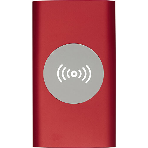 Juice 4000 MAh Kabellose Powerbank , rot, Aluminium, ABS Kunststoff, 12,00cm x 1,00cm x 6,80cm (Länge x Höhe x Breite), Bild 4