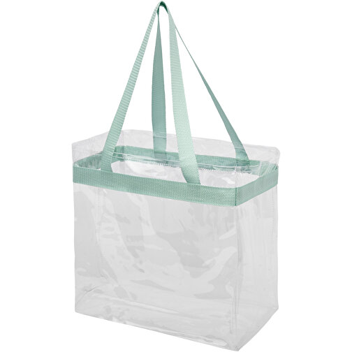 Hampton Tragetasche 13L , mintgrün / transparent klar, PVC, 30,50cm x 30,50cm x 15,20cm (Länge x Höhe x Breite), Bild 1