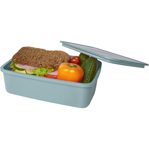 Dovi Lunchbox , Green Concept, mintgrün, Recycelter PP Kunststoff, 19,00cm x 6,00cm x 13,00cm (Länge x Höhe x Breite), Bild 5