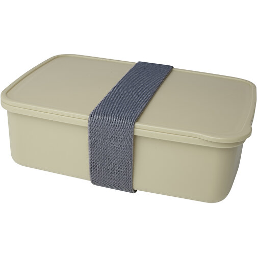 Dovi Lunchbox , Green Concept, beige, Recycelter PP Kunststoff, 19,00cm x 6,00cm x 13,00cm (Länge x Höhe x Breite), Bild 1
