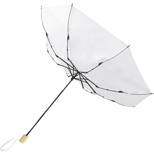 Birgit 21´´ Faltbarer Winddichter Regenschirm Aus Recyceltem PET , Green Concept, weiß, Recyceltes PET Pongee Polyester, 28,00cm (Höhe), Bild 4