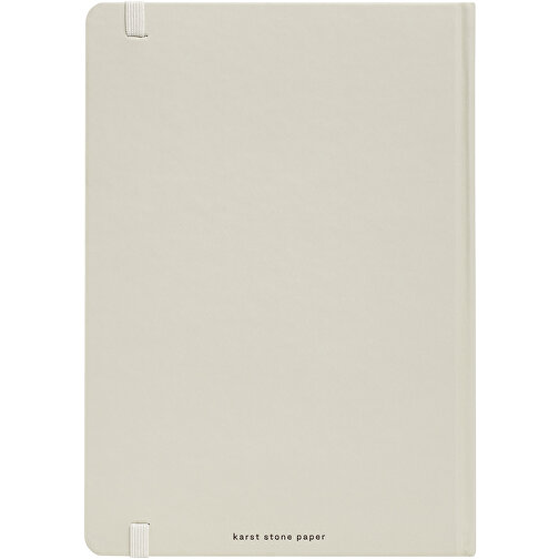Karst® A5 Hardcover Notizbuch , beige, Steinpapier, 21,00cm x 1,65cm x 14,80cm (Länge x Höhe x Breite), Bild 4