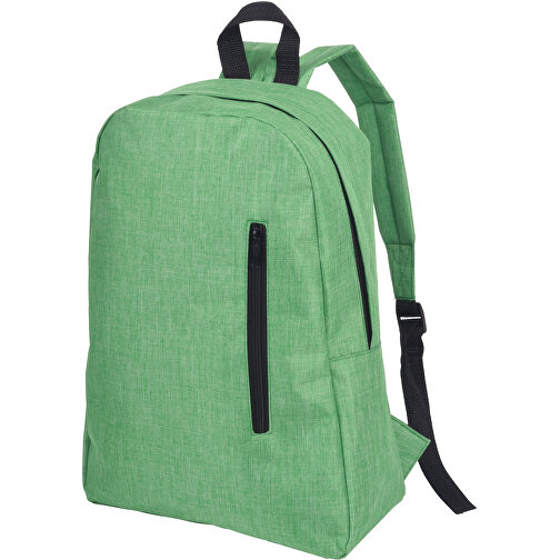 Rucksack OSLO , grün, 300D Polyester, 28,50cm x 40,50cm x 12,00cm (Länge x Höhe x Breite), Bild 1