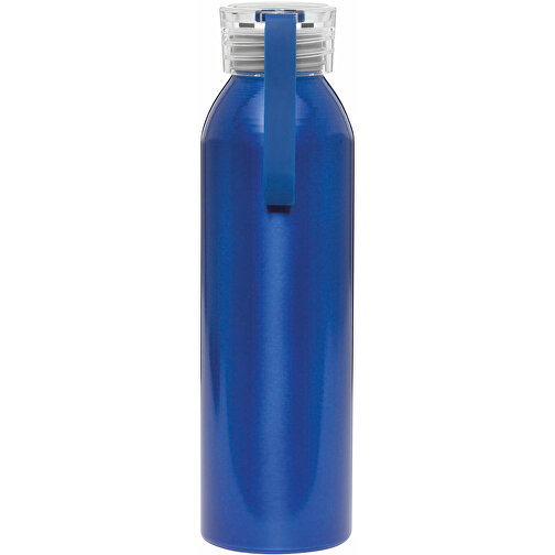 Aluminium Trinkflasche LOOPED , blau, Aluminium / Kunststoff / Silikon, 23,00cm (Höhe), Bild 4