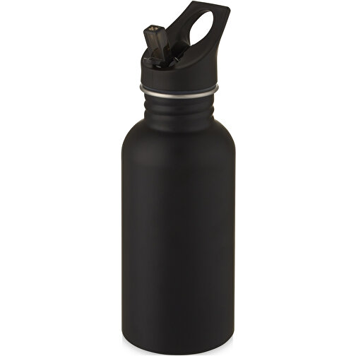 Lexi 500 Ml Sportflasche , schwarz, Edelstahl, PP Kunststoff, Silikon Kunststoff, 21,20cm (Höhe), Bild 1