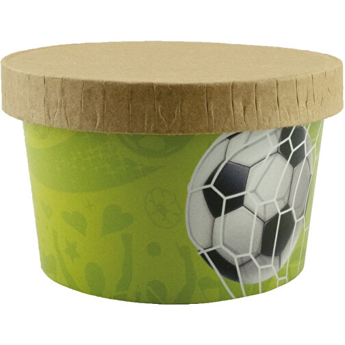 Fußball Cup , braun, Staniol, Schokolade, Papier, 4,50cm (Höhe), Bild 2