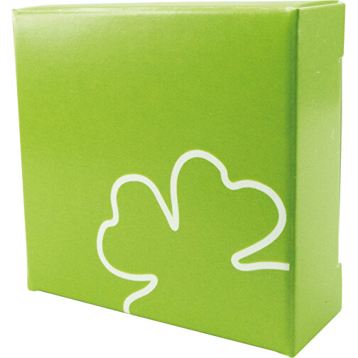 Ein Kleiner Seifentraum Glück , grün, Papier, Seife, 5,00cm x 1,90cm x 5,00cm (Länge x Höhe x Breite), Bild 2