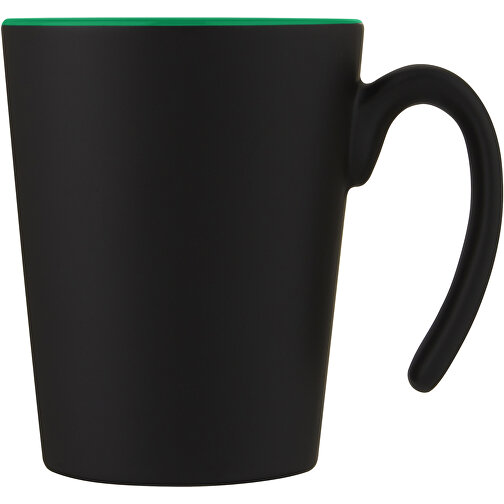 Oli 360 Ml Keramikbecher Mit Henkel , Green Concept, grün, schwarz, Steingut, 9,80cm (Höhe), Bild 3