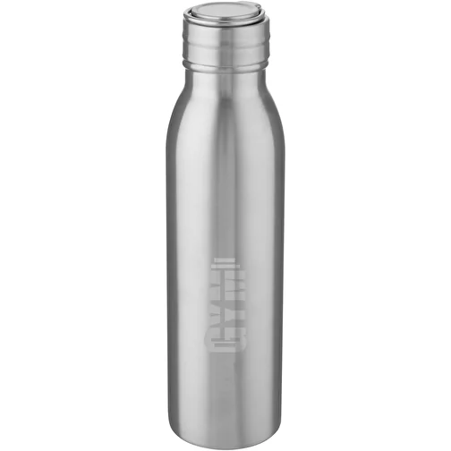 Bouteille de sport Harper 700 ml en acier inoxydable avec boucle métallique, Image 3