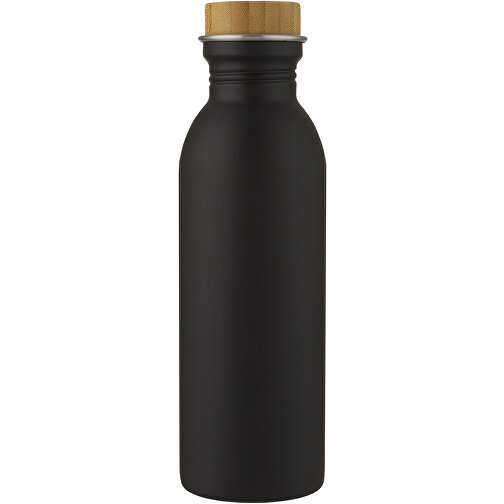 Kalix 650 Ml Sportflasche Aus Edelstahl , schwarz, Edelstahl, Bambusholz, Silikon Kunststoff, 23,20cm (Höhe), Bild 4