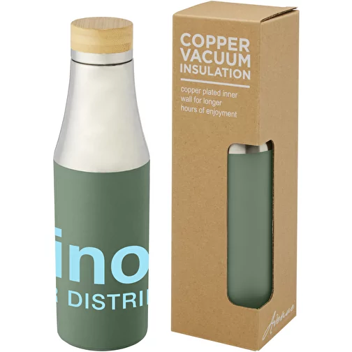 Bouteille Hulan de 540 ml en acier inoxydable avec cuivre et isolation par le vide avec couvercle , Image 4