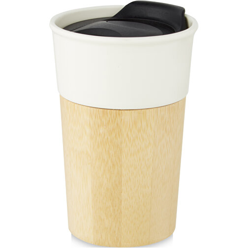 Tasse Pereira de 320 ml en porcelaine avec paroi extérieure en bambou, Image 6