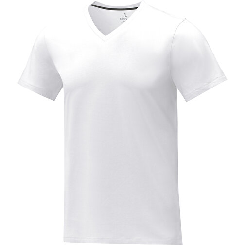 Somoto T-Shirt Mit V-Ausschnitt Für Herren , Green Concept, weiß, Single jersey Strick 100% Baumwolle, 160 g/m2, 3XL, , Bild 1