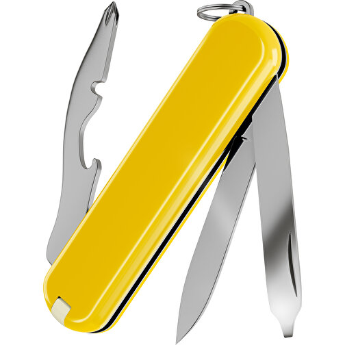 RALLY - Victorinox Schweizer Messer , Victorinox, Sunny Side, hochlegierter, rostfreier Stahl, 5,80cm x 0,90cm x 2,00cm (Länge x Höhe x Breite), Bild 2