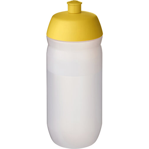 HydroFlex™ Clear 500 Ml Squeezy Sportflasche , gelb / klar mattiert, MDPE Kunststoff, PP Kunststoff, 18,30cm (Höhe), Bild 1
